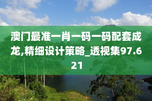 澳門最準一肖一碼一碼配套成龍,精細設(shè)計策略_透視集97.621
