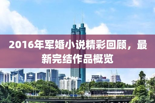 2016年軍婚小說精彩回顧，最新完結(jié)作品概覽