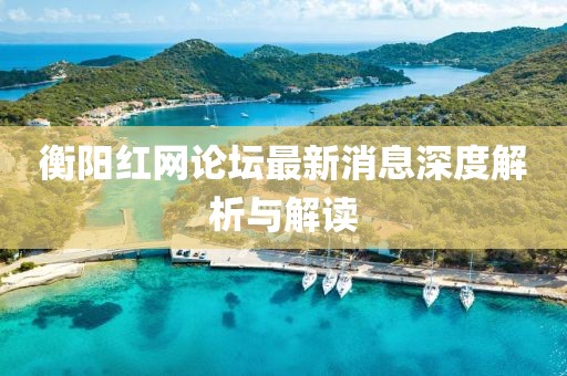 衡陽紅網(wǎng)論壇最新消息深度解析與解讀