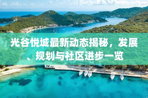 光谷悅城最新動態(tài)揭秘，發(fā)展、規(guī)劃與社區(qū)進(jìn)步一覽