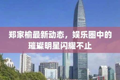 鄭家榆最新動態(tài)，娛樂圈中的璀璨明星閃耀不止