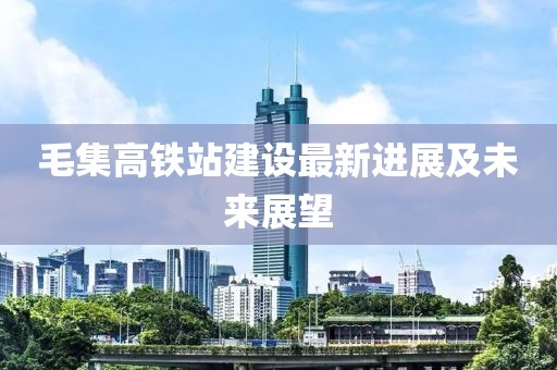 毛集高鐵站建設最新進展及未來展望