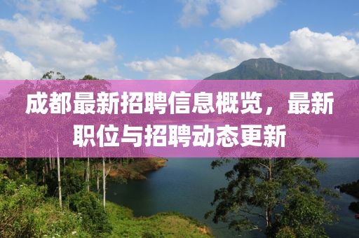 成都最新招聘信息概覽，最新職位與招聘動態(tài)更新