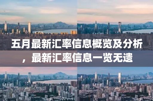 五月最新匯率信息概覽及分析，最新匯率信息一覽無(wú)遺