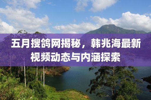 五月搜鴿網(wǎng)揭秘，韓兆海最新視頻動態(tài)與內(nèi)涵探索