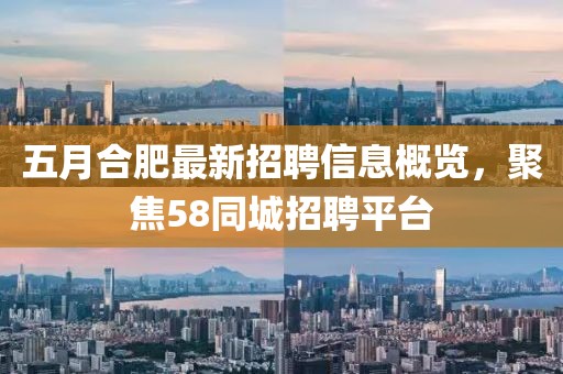五月合肥最新招聘信息概覽，聚焦58同城招聘平臺