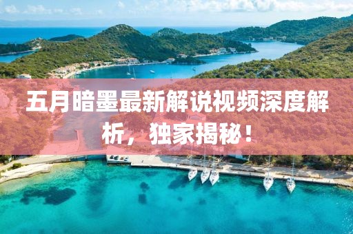 五月暗墨最新解說視頻深度解析，獨(dú)家揭秘！
