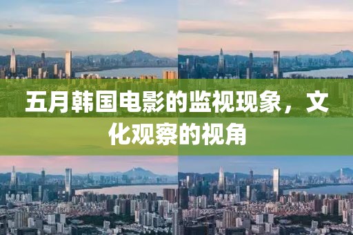 五月韓國電影的監(jiān)視現(xiàn)象，文化觀察的視角