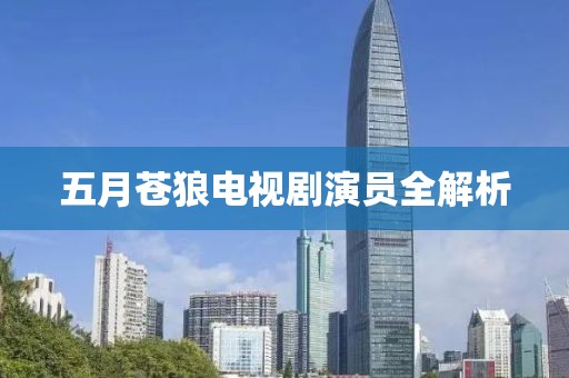 五月蒼狼電視劇演員全解析