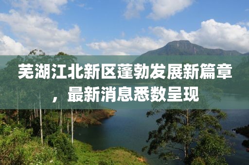 蕪湖江北新區(qū)蓬勃發(fā)展新篇章，最新消息悉數(shù)呈現(xiàn)