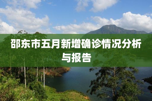 邵東市五月新增確診情況分析與報告