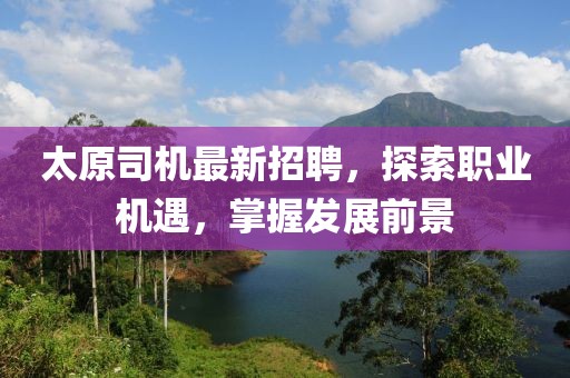 太原司機最新招聘，探索職業(yè)機遇，掌握發(fā)展前景