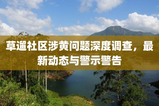 草遛社區(qū)涉黃問(wèn)題深度調(diào)查，最新動(dòng)態(tài)與警示警告