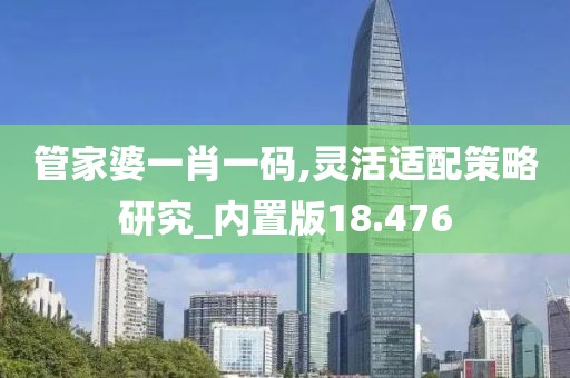 管家婆一肖一碼,靈活適配策略研究_內(nèi)置版18.476