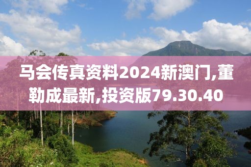馬會(huì)傳真資料2024新澳門,董勒成最新,投資版79.30.40